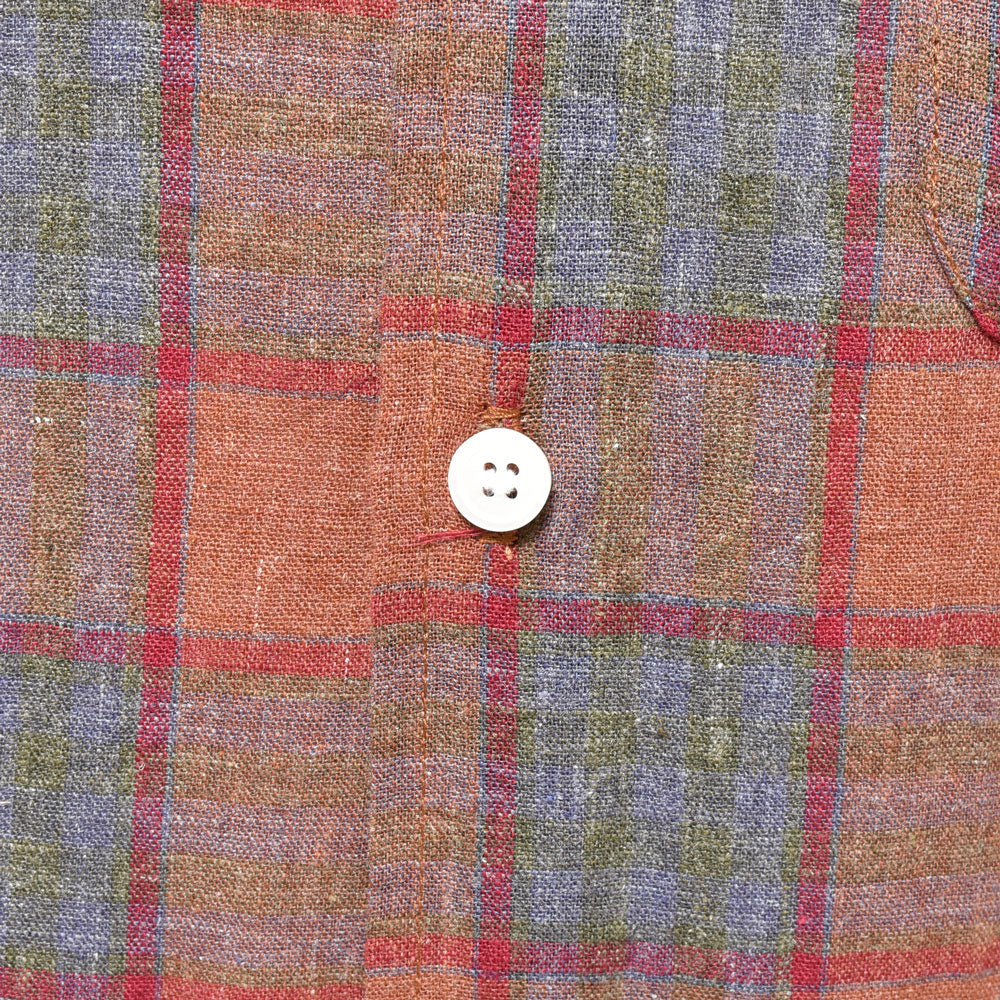 Placide(プラシーデ) コットンリネンマドラスチェックワイドカラーシャツ classic