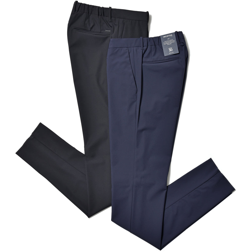 INCOTEX(インコテックス) SLIMFIT ウォッシャブルテクノジャージテーパードパンツ 1TS084-9372A/11568