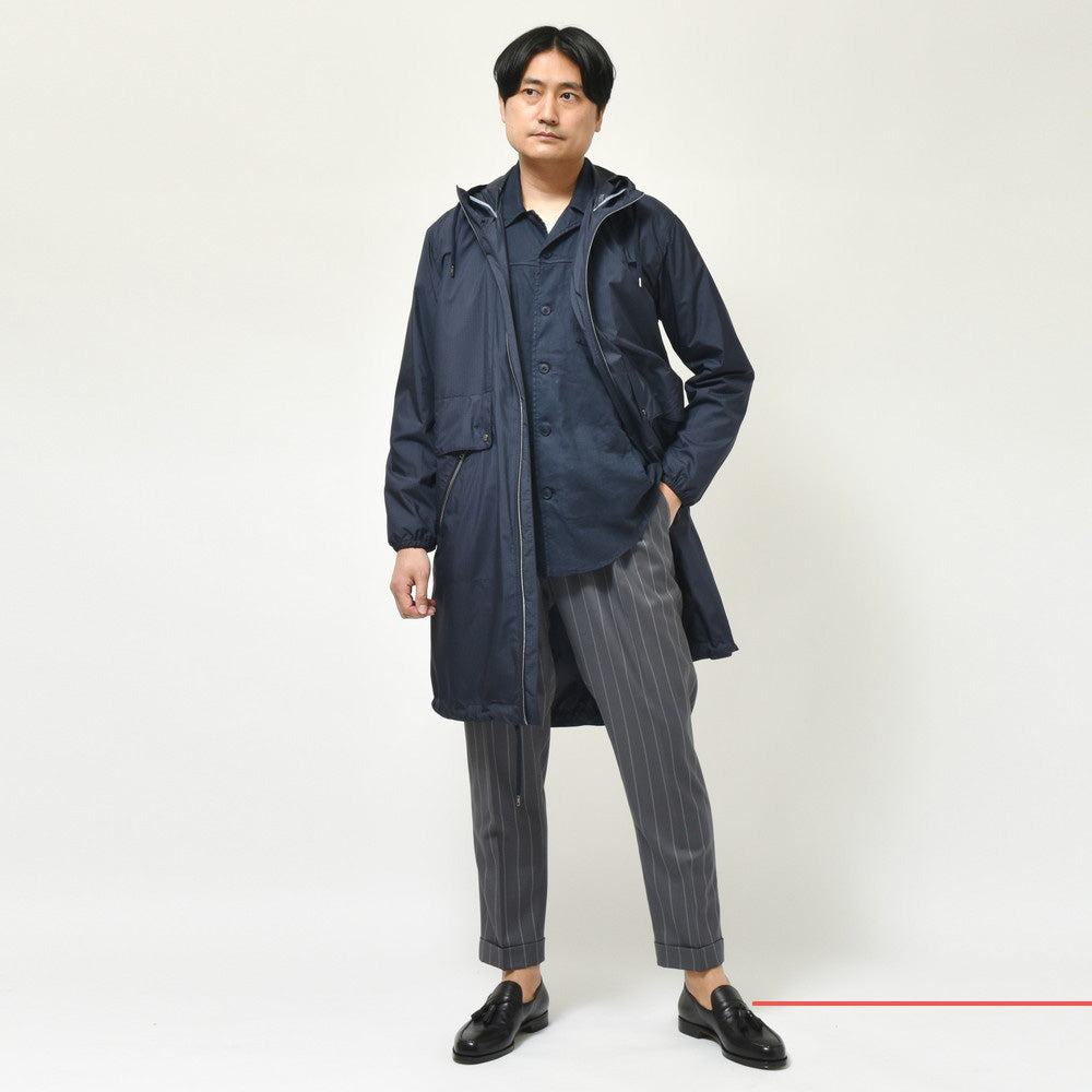 HERNO(ヘルノ) Globeグローブ リップストップポリエステルジップフーディーコート PA000135U-12571