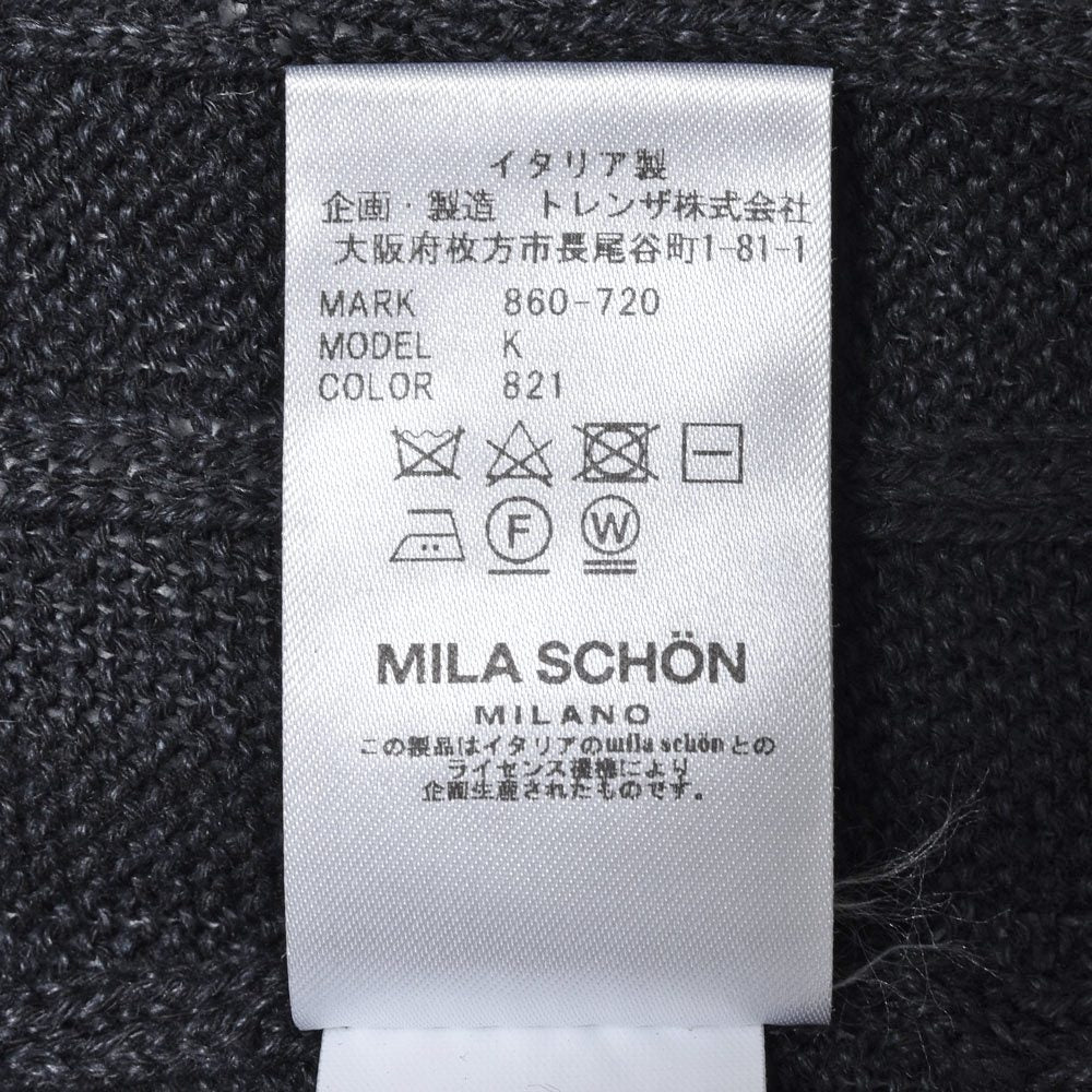 MILA SCHON MILANO(ミラ ショーン ミラノ) ミドルゲージリネンコットンチルデンセーター 860720