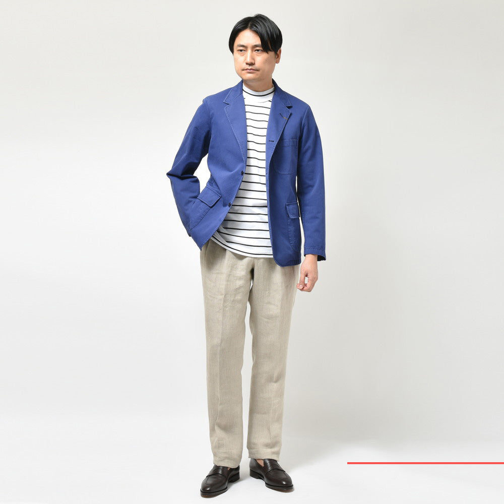 ORBIUM(オルビウム) WORKDRESS BLAZERワークドレスブレザー ガーメントダイコットンギャバジン3Bジャケット 6-B