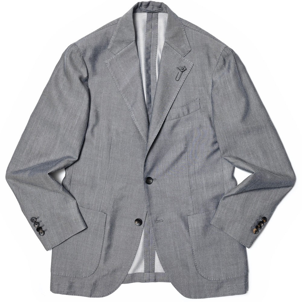 LARDINI(ラルディーニ) DYEDダイド ガーメントダイテンセルウールデニム3Bジャケット A326AQ201