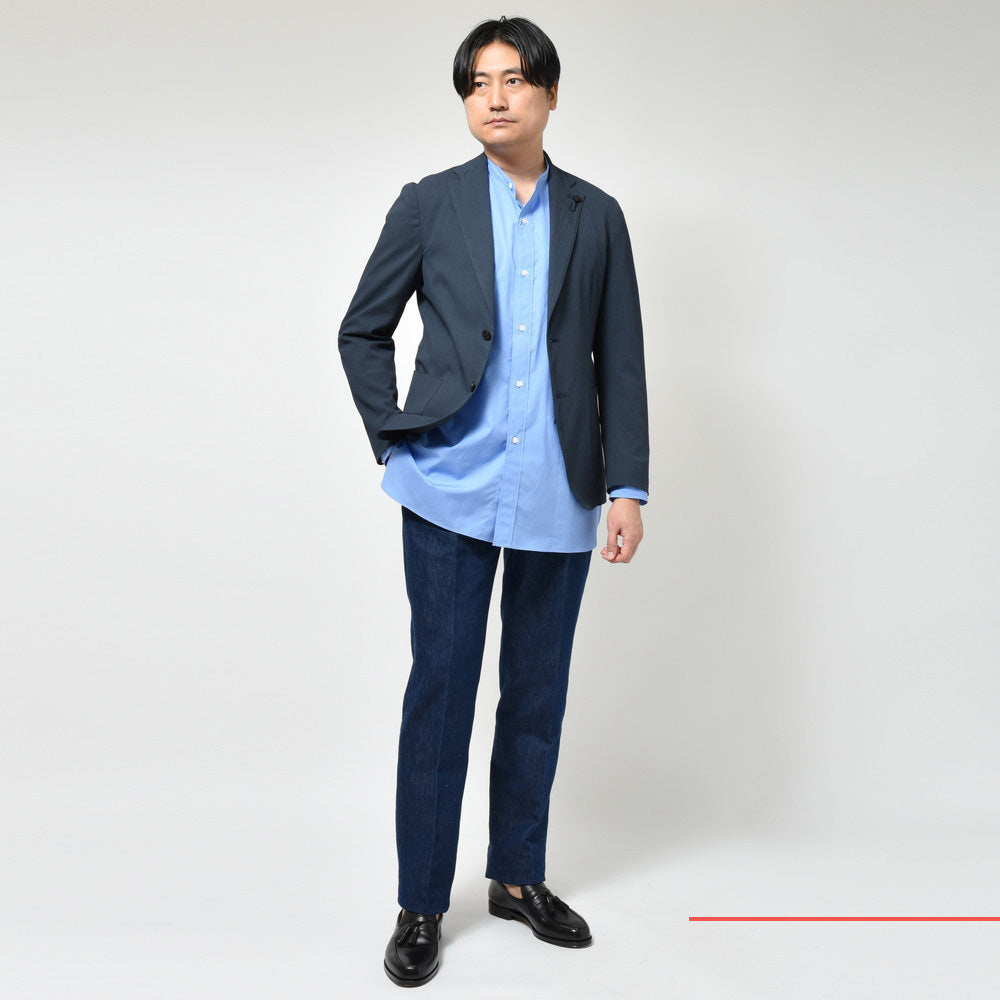 LARDINI(ラルディーニ) IZUMOイズモ コットンストレッチシアサッカーライトウェイトシャツジャケット AIZUMO0424