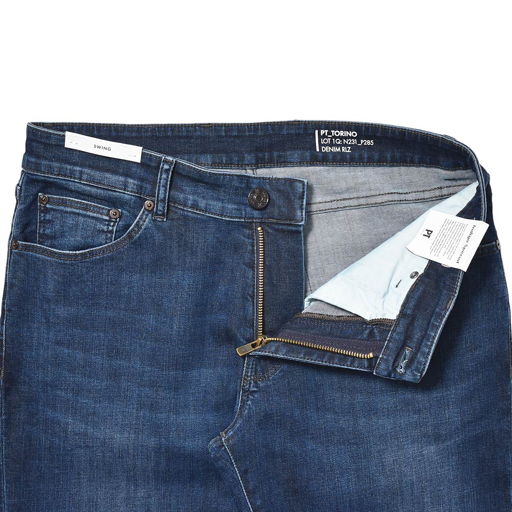 PT TORINO DENIM ピーティートリノデニム コットンポリエステル ストレッチ ウォッシュドデニムパンツ SWING/SUPERSLIM FIT/OA30