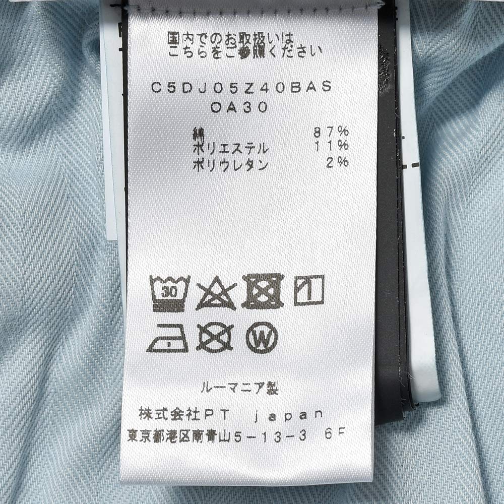 PT TORINO DENIM ピーティートリノデニム コットンポリエステル ストレッチ ウォッシュドデニムパンツ SWING/SUPERSLIM FIT/OA30