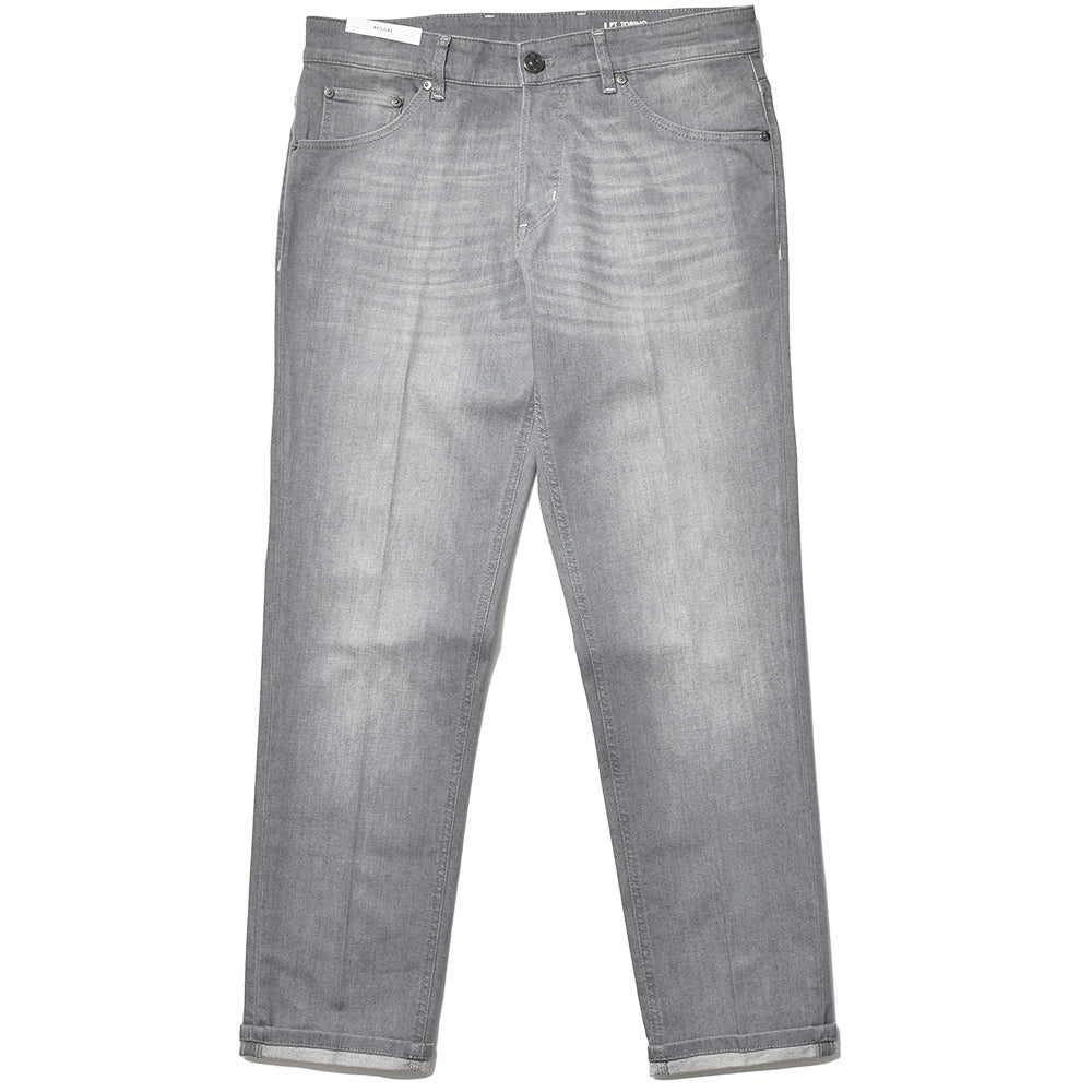 PT TORINO DENIM ピーティートリノデニム コットン ストレッチ ウォッシュド ブラックデニムパンツ REGGAE/TAPERED FIT/TX06