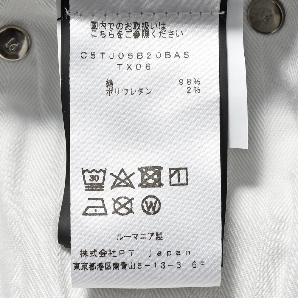 PT TORINO DENIM ピーティートリノデニム コットン ストレッチ ウォッシュド ブラックデニムパンツ REGGAE/TAPERED FIT/TX06