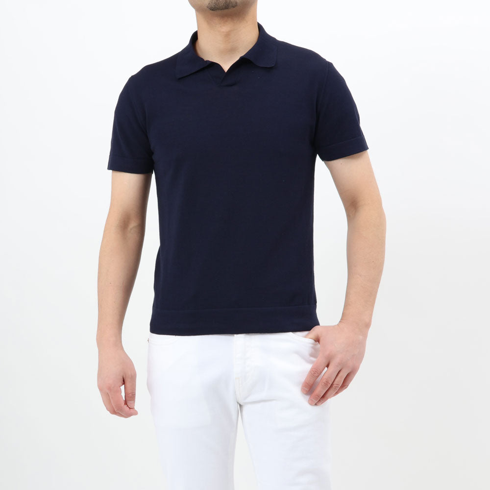 ザノーネ / コットン&シルク ニット スキッパー/813193 ZM371