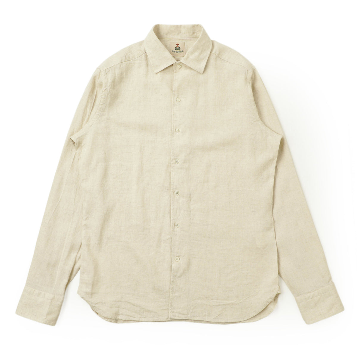 ギローバー / リネン ビスコース ウォッシュドレギュラーカラー ワンピースカラーシャツ / 3650GR193L / 541302 / ベージュ