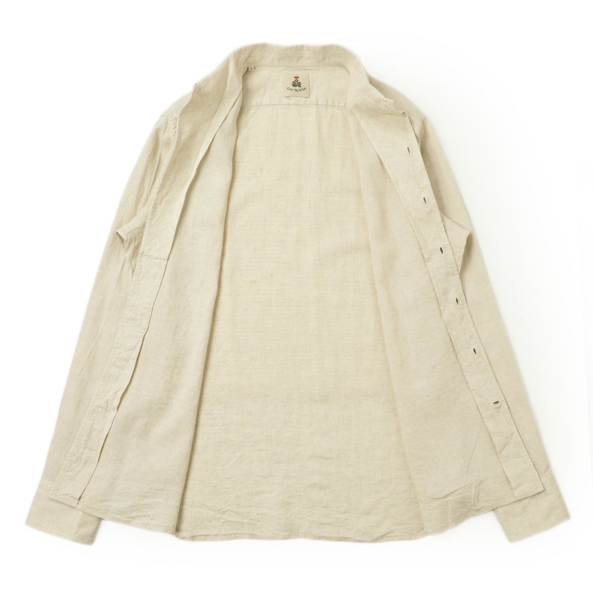 ギローバー / リネン ビスコース ウォッシュドレギュラーカラー ワンピースカラーシャツ / 3650GR193L / 541302 / ベージュ