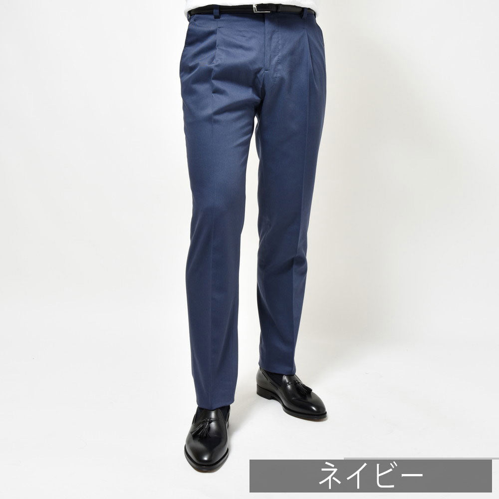 IGARASHI TROUSERS(五十嵐トラウザーズ) コットンチノ1プリーツスリムテーパードパンツ IGT/1OUTP/W2010