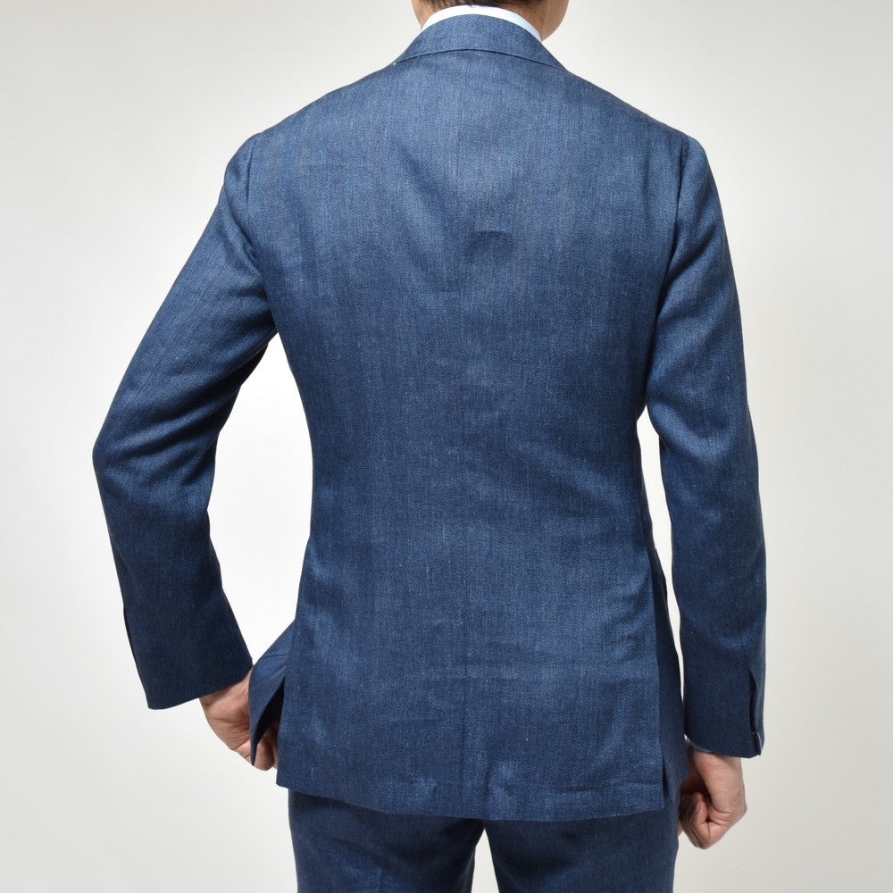 guji(グジ) リネンウールヘリンボーン3Bジャケット(VITALE BARBERIS CANONICOファブリック使用)【春/夏】