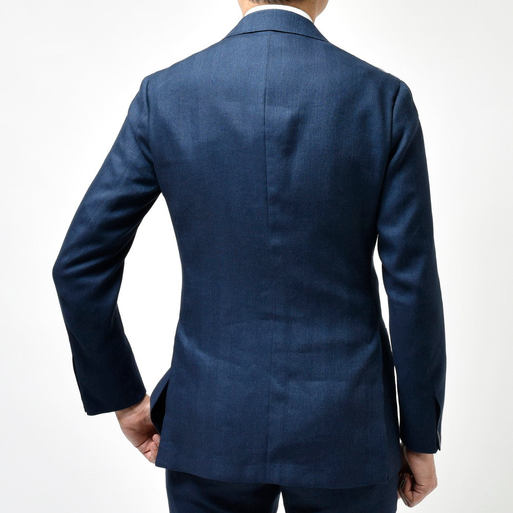 guji(グジ) リネンウールヘリンボーン3Bジャケット(VITALE BARBERIS CANONICOファブリック使用)【春/夏】