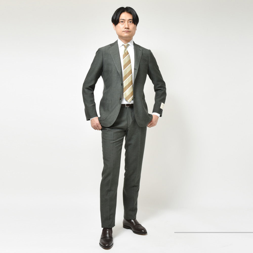 guji(グジ) ウールリネンリヨセル3Bジャケット(VITALE BARBERIS CANONICOファブリック使用)【春/夏】