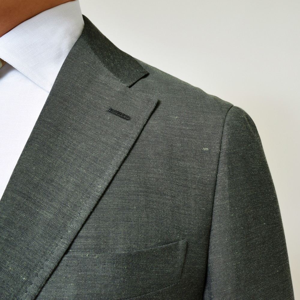guji(グジ) ウールリネンリヨセル3Bジャケット(VITALE BARBERIS CANONICOファブリック使用)【春/夏】