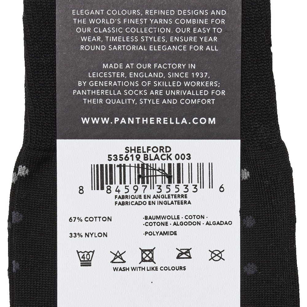 Pantherella パンセレラ SHELFORD コットン ナイロン マルチカラードット ソックス 535619