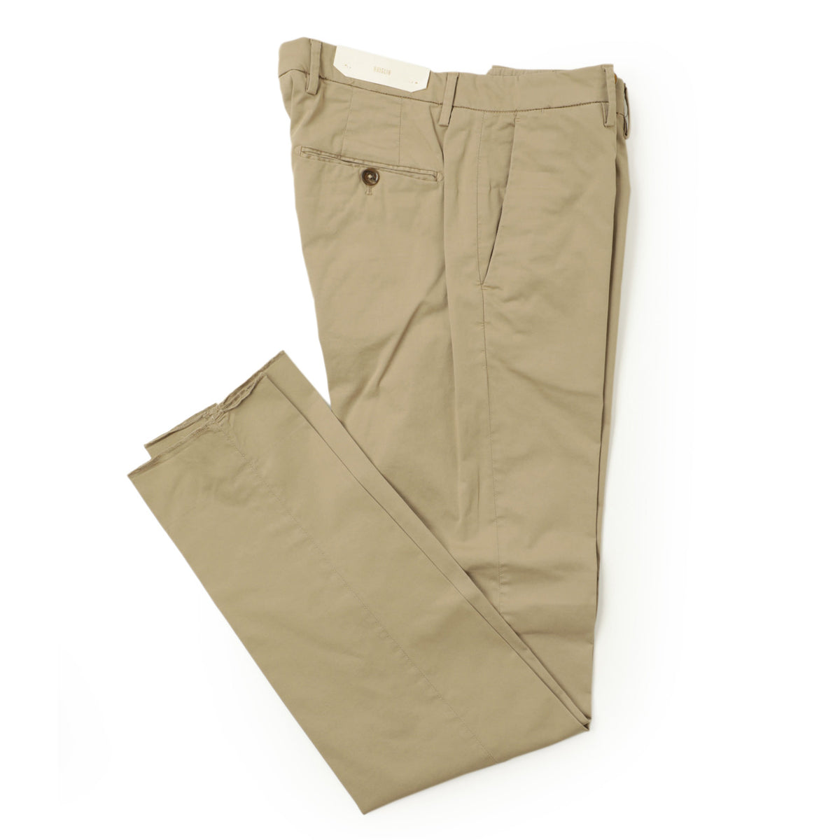 ブリリア 1949 / コットン ストレッチ ノープリーツ パンツ / SLIM FIT / ERCOLANO / 324127 / ベージュ