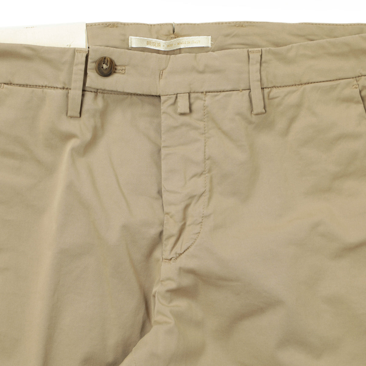 ブリリア 1949 / コットン ストレッチ ノープリーツ パンツ / SLIM FIT / ERCOLANO / 324127 / ベージュ