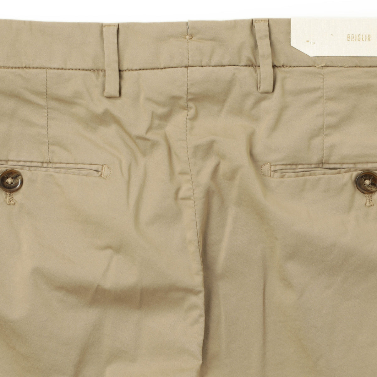 ブリリア 1949 / コットン ストレッチ ノープリーツ パンツ / SLIM FIT / ERCOLANO / 324127 / ベージュ