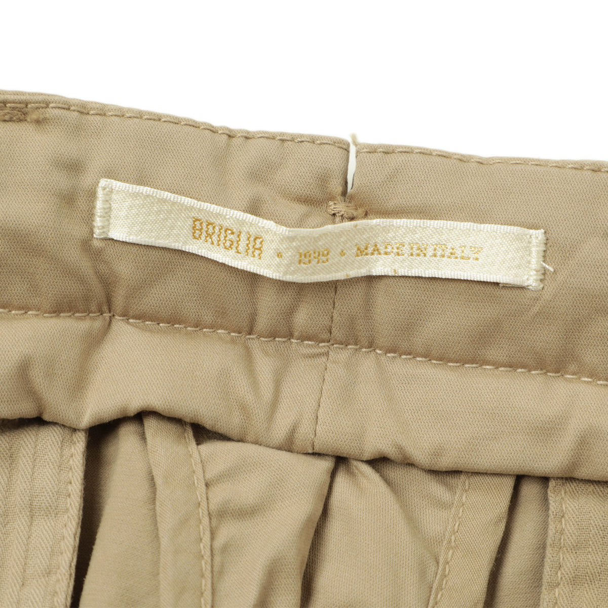 ブリリア 1949 / コットン ストレッチ ノープリーツ パンツ / SLIM FIT / ERCOLANO / 324127 / ベージュ