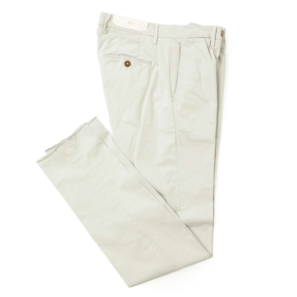 ブリリア 1949 / コットン ストレッチ ノープリーツ パンツ / SLIM FIT / ERCOLANO / 324127 / アイスグレー