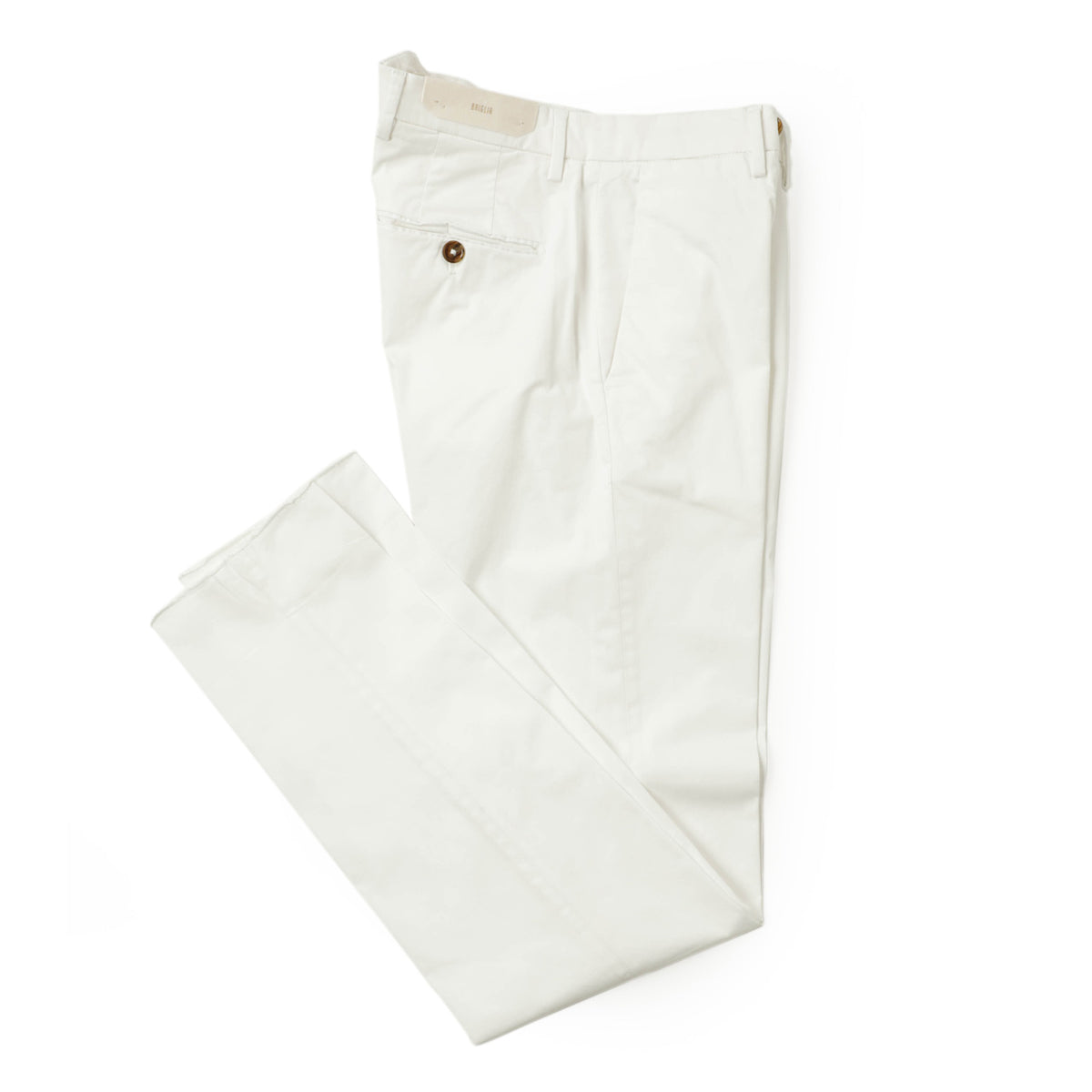 ブリリア 1949 / コットン ストレッチ ノープリーツ パンツ / SLIM FIT / ERCOLANO / 324127 / ホワイト