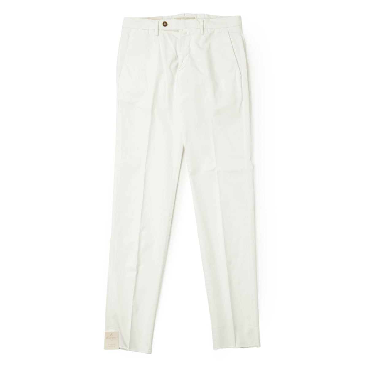 ブリリア 1949 / コットン ストレッチ ノープリーツ パンツ / SLIM FIT / ERCOLANO / 324127 / ホワイト