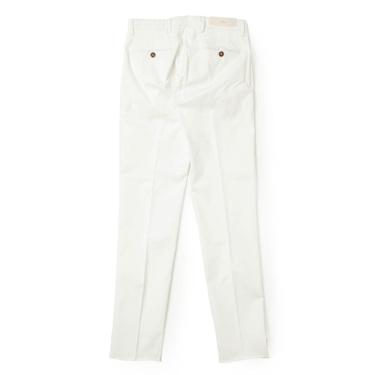ブリリア 1949 / コットン ストレッチ ノープリーツ パンツ / SLIM FIT / ERCOLANO / 324127 / ホワイト