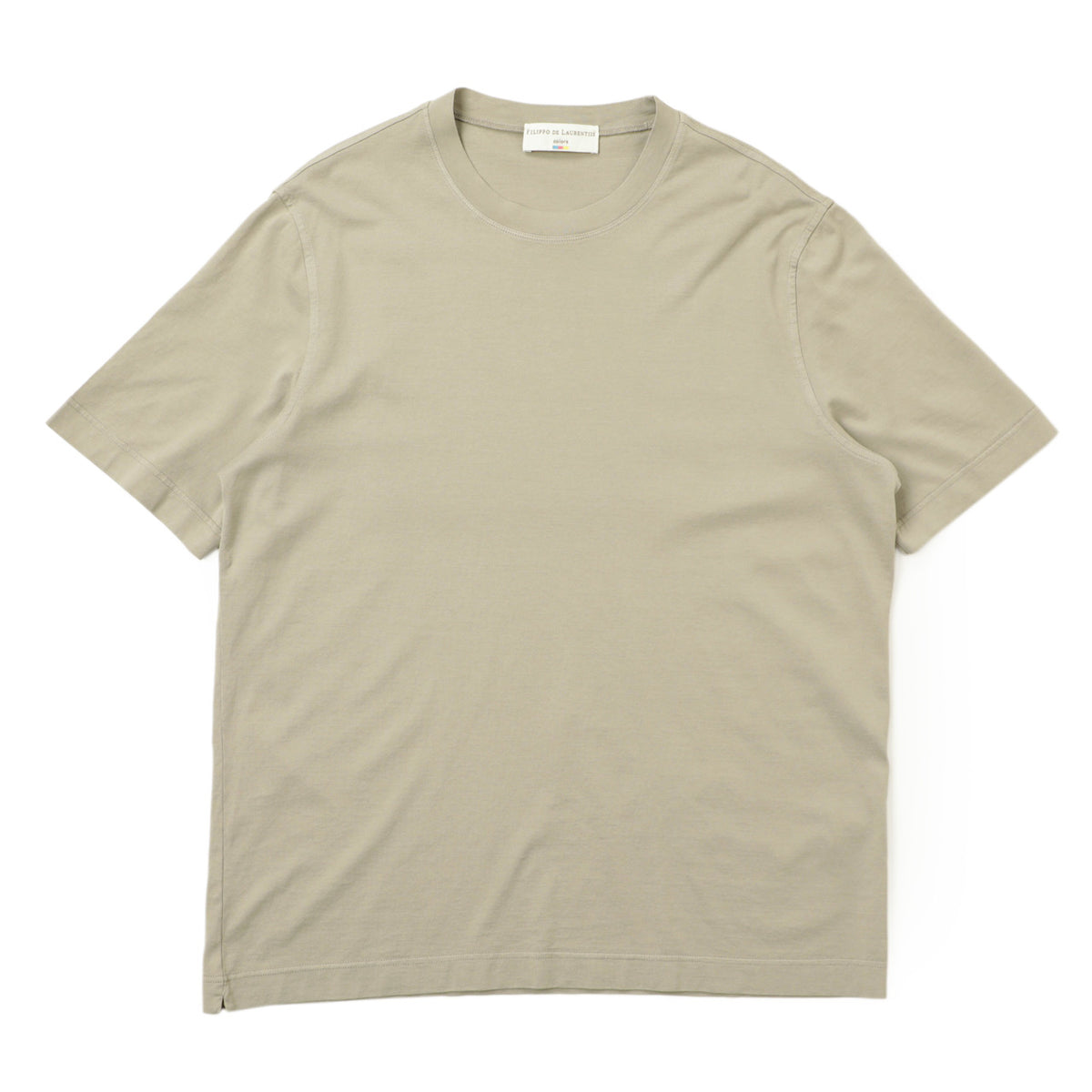 フィリッポ デ ローレンティス / スーピマ コットン クルーネック Tシャツ / TSMC JERLUX / 4110-TSMC44 / ベージュ