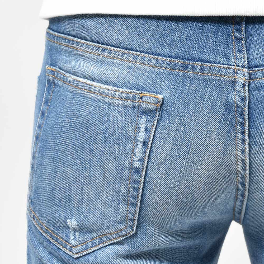 PT TORINO DENIM ピーティートリノデニム コットン ストレッチ ダメージ&リペア デニムパンツ REGGAE/TAPERED FITTX33