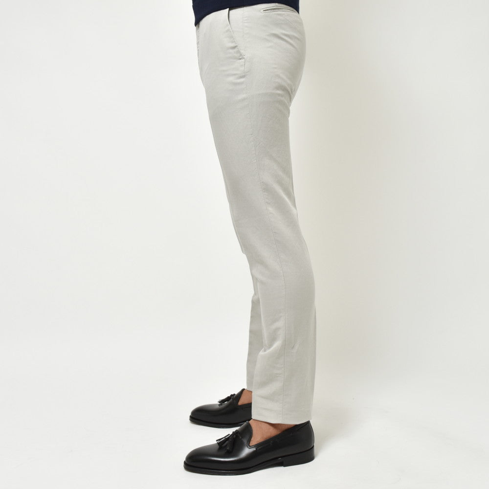 INCOTEX(インコテックス) SLIMFIT CHINO LINOチノリノ ガーメントダイリネンコットンテーパードパンツ 11575