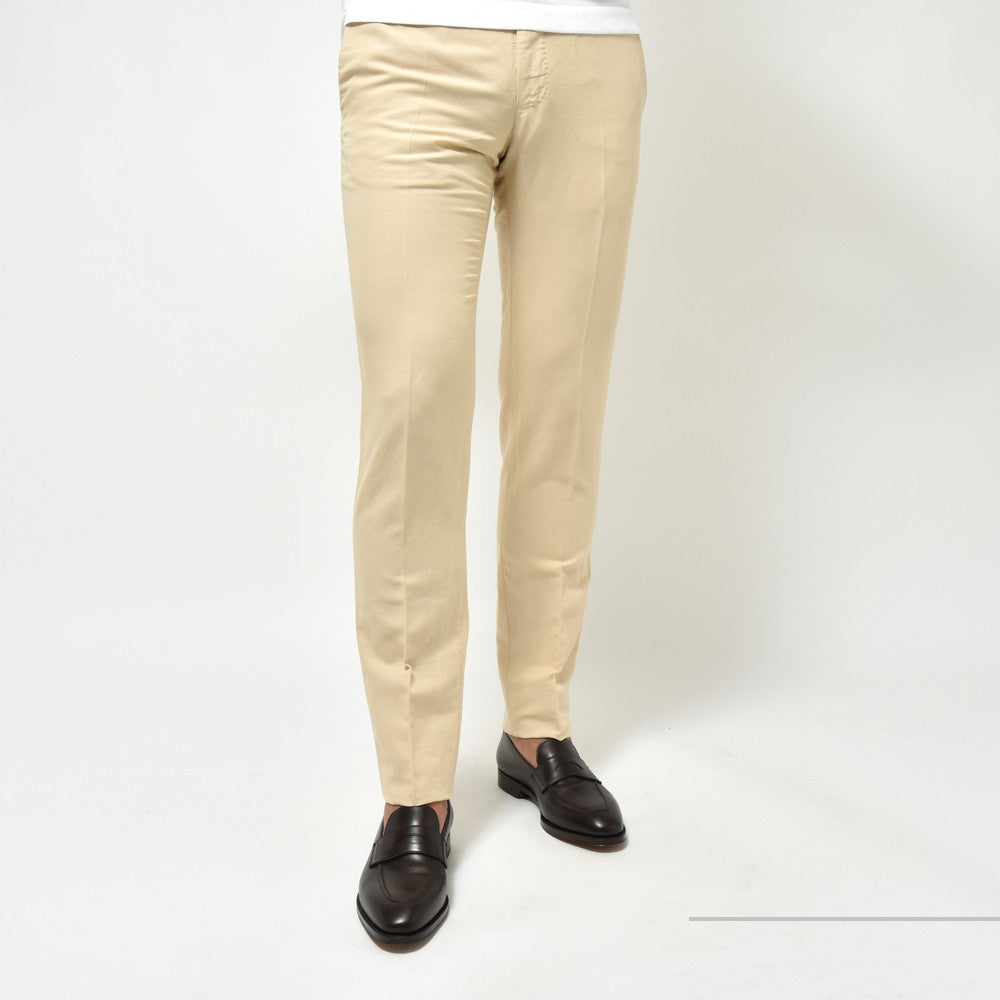 INCOTEX(インコテックス) SLIMFIT CHINO LINOチノリノ ガーメントダイリネンコットンテーパードパンツ 11575