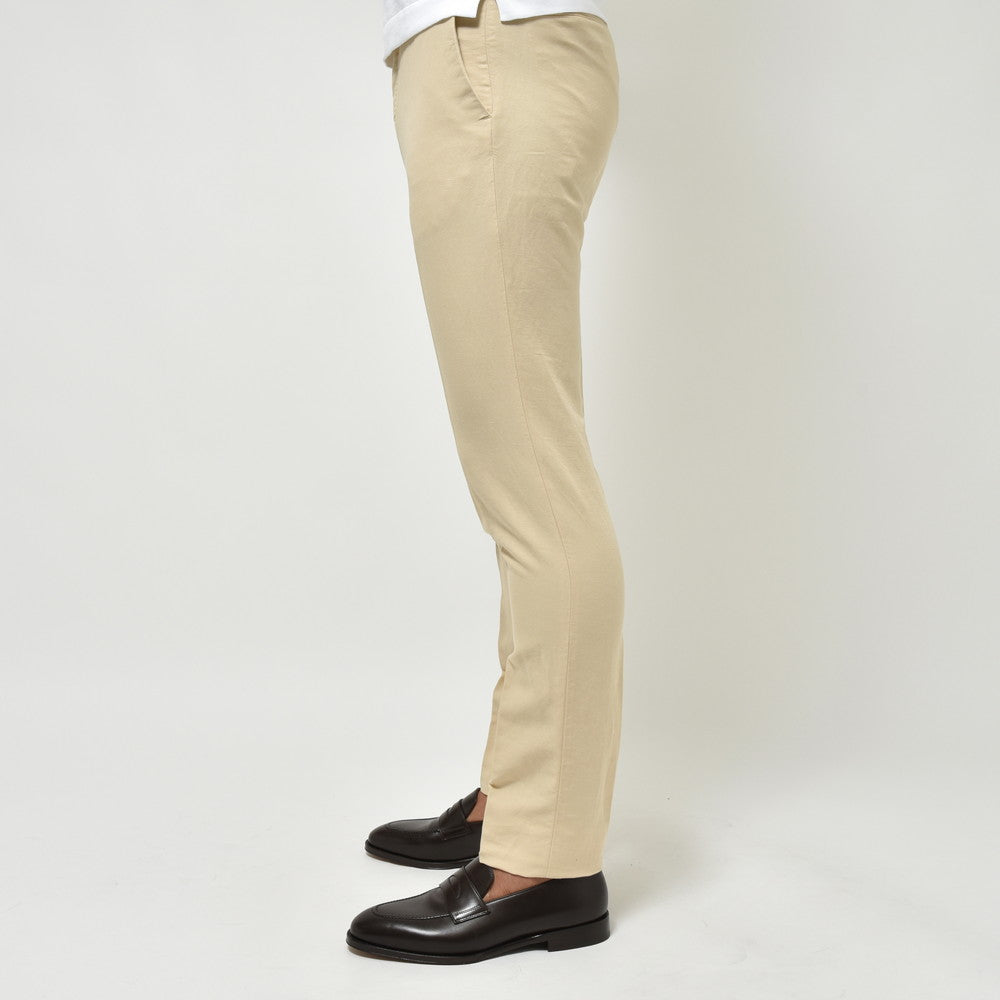 INCOTEX(インコテックス) SLIMFIT CHINO LINOチノリノ ガーメントダイリネンコットンテーパードパンツ 11575