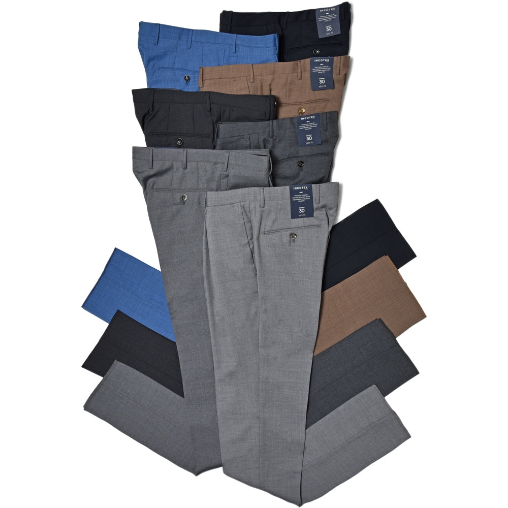 INCOTEX(インコテックス) SLIMFIT SUPER100'sウールトロピカル1プリーツテーパードパンツ 11654
