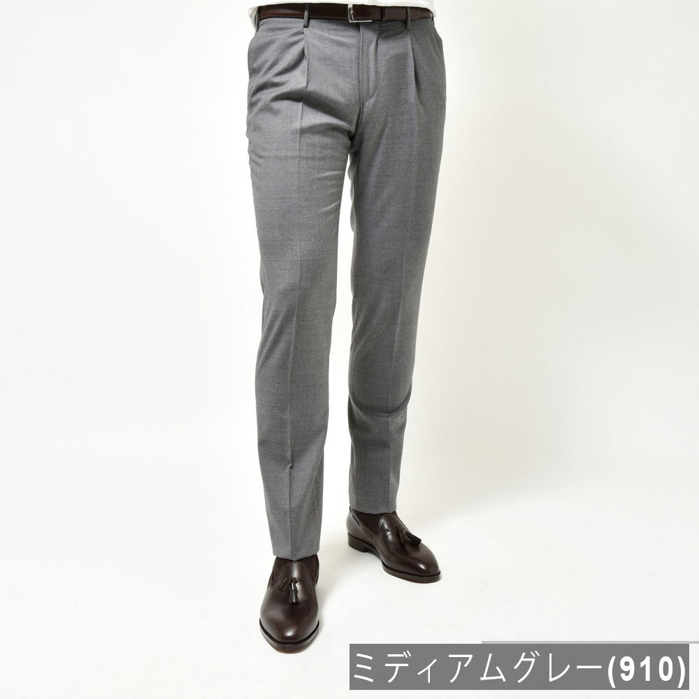 INCOTEX(インコテックス) SLIMFIT SUPER100'sウールトロピカル1プリーツテーパードパンツ 11654