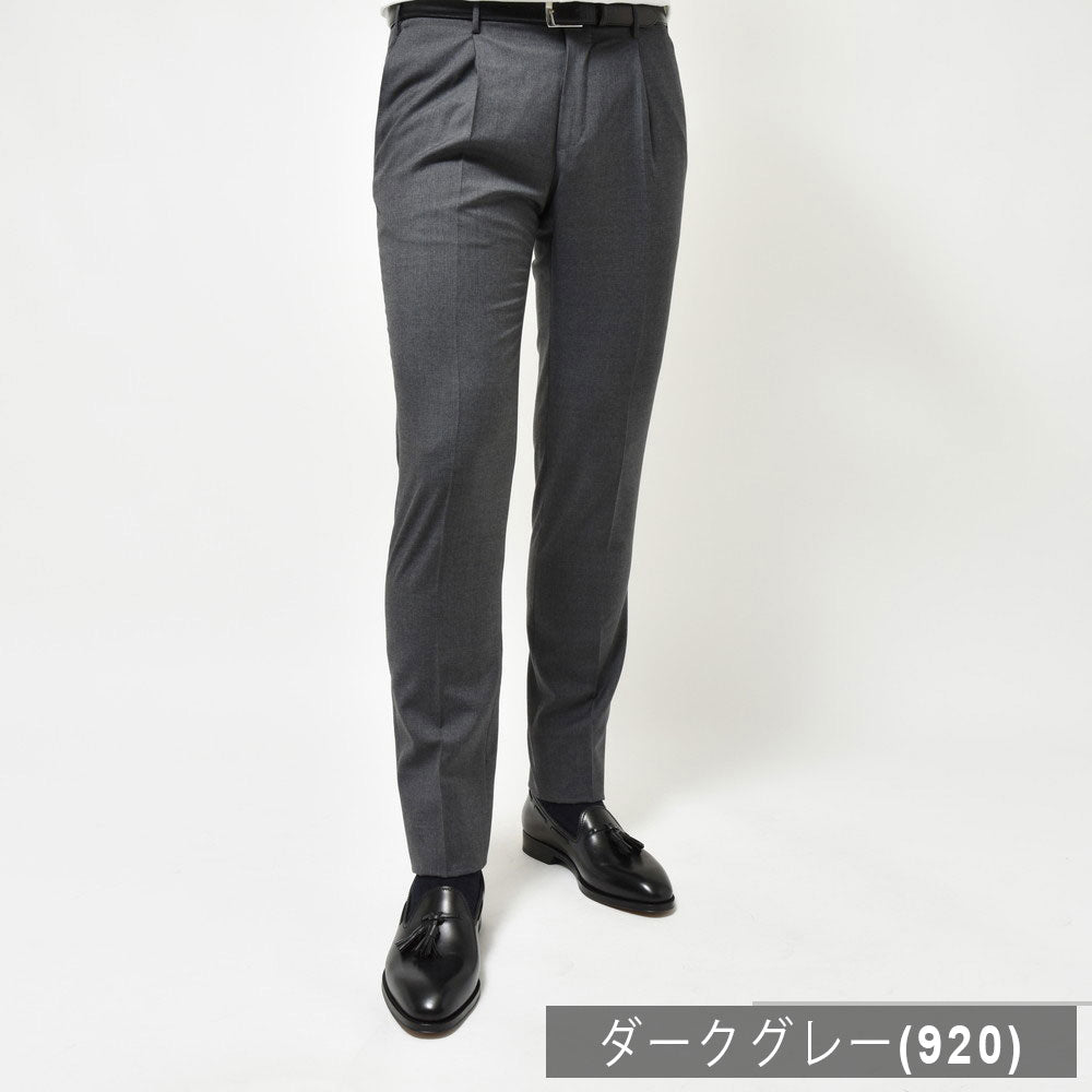 INCOTEX(インコテックス) SLIMFIT SUPER100'sウールトロピカル1プリーツテーパードパンツ 11654