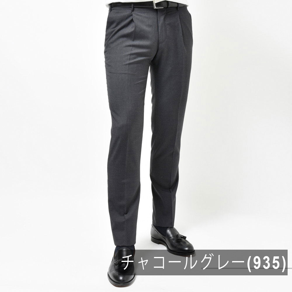INCOTEX(インコテックス) SLIMFIT SUPER100'sウールトロピカル1プリーツテーパードパンツ 11654