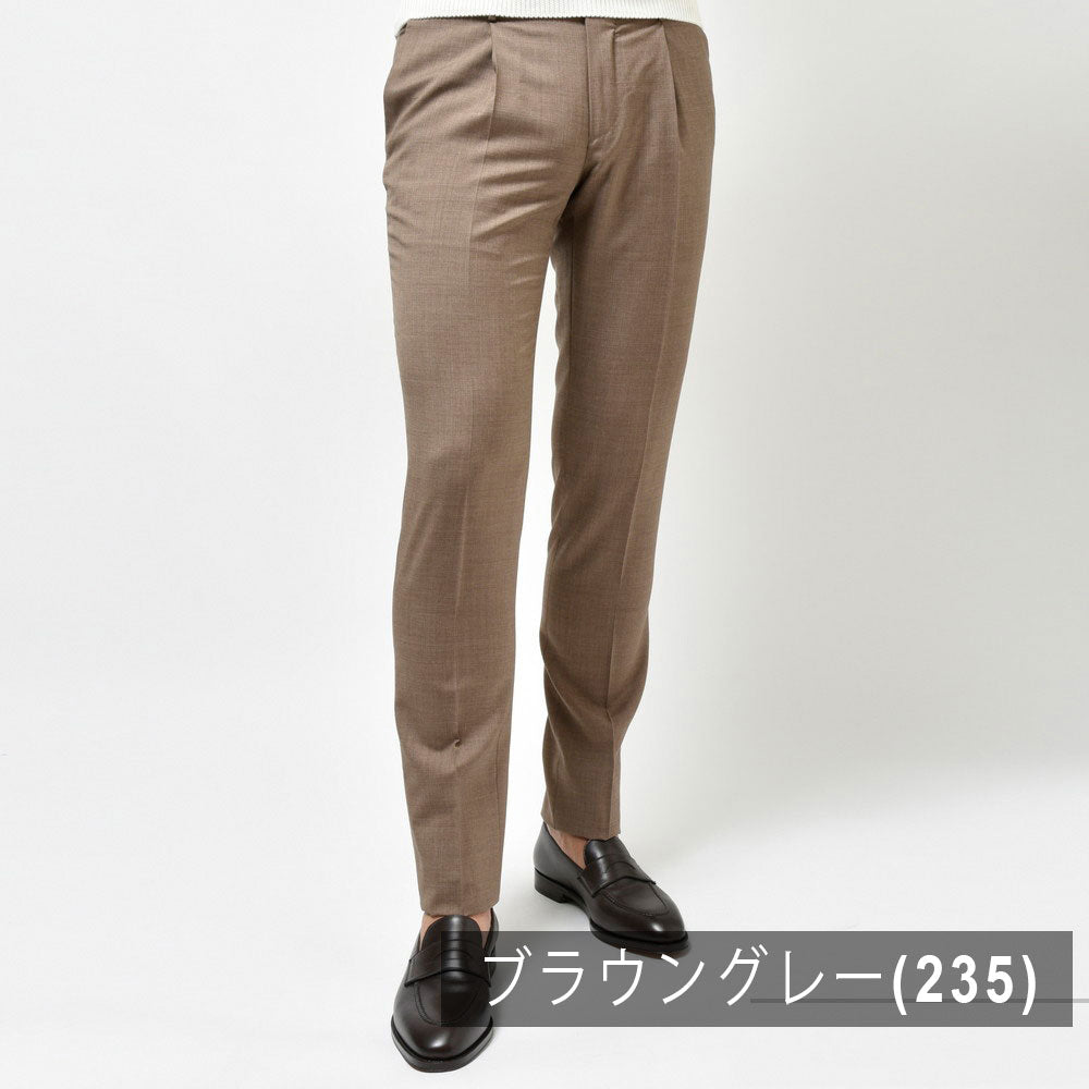 INCOTEX(インコテックス) SLIMFIT SUPER100'sウールトロピカル1プリーツテーパードパンツ 11654