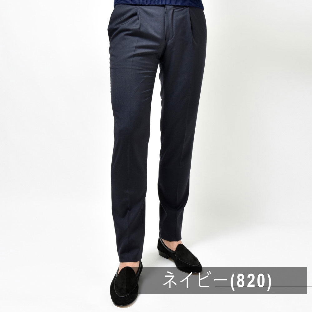 INCOTEX(インコテックス) SLIMFIT SUPER100'sウールトロピカル1プリーツテーパードパンツ 11654