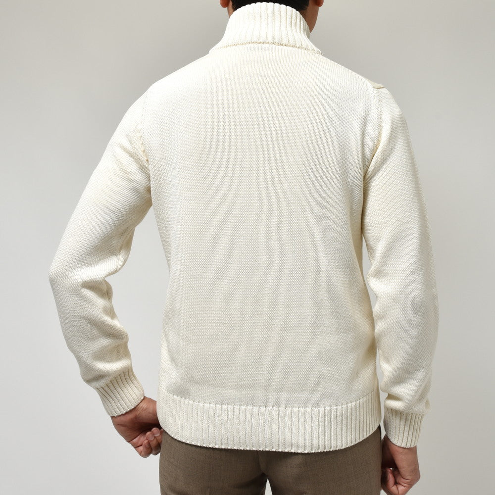 ZANONE(ザノーネ) 5ゲージコットンスタンドカラーニットカーディガン CHIOTO/SLIM FIT/812485/ZM364 15600