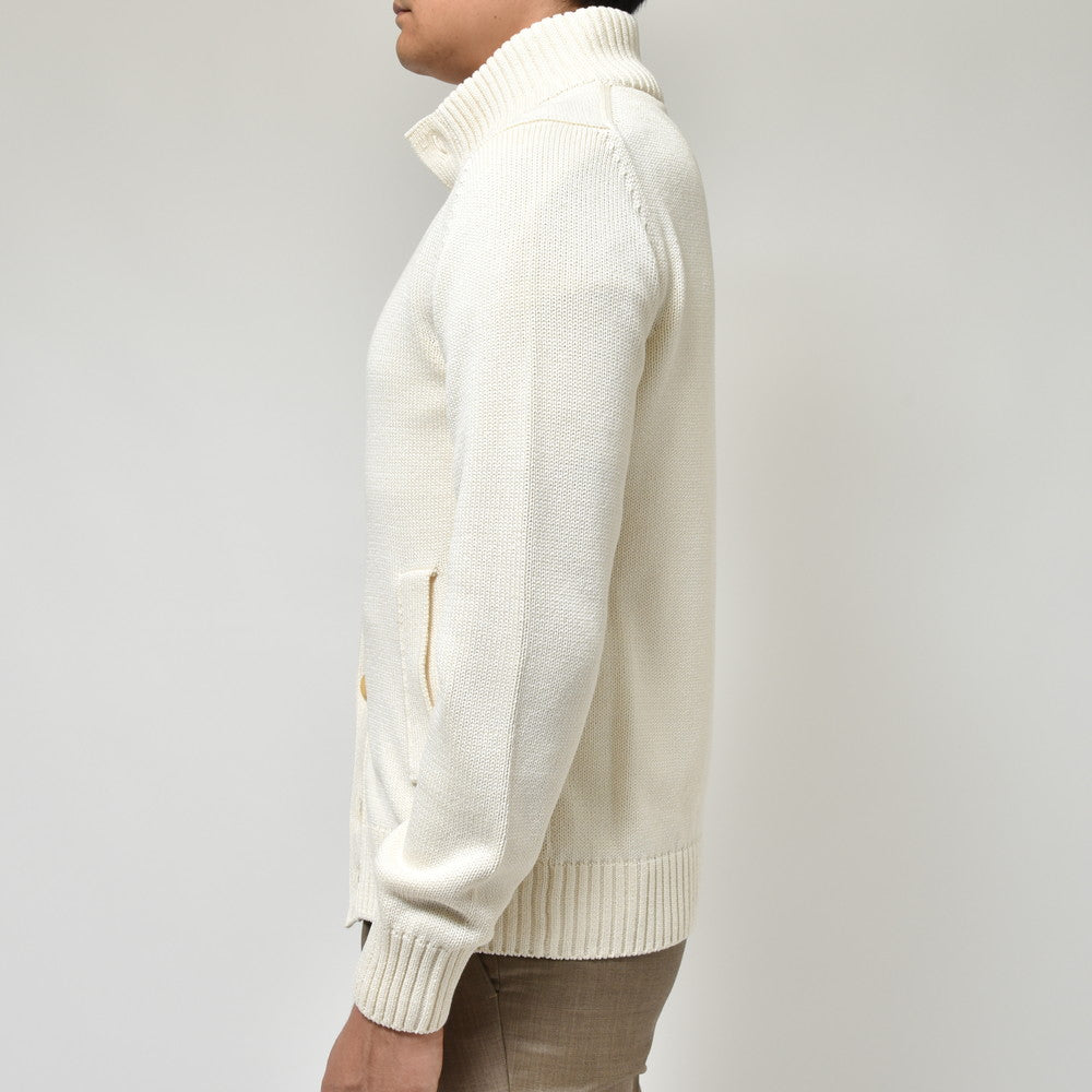 ZANONE(ザノーネ) 5ゲージコットンスタンドカラーニットカーディガン CHIOTO/SLIM FIT/812485/ZM364 15600