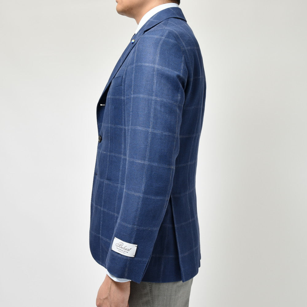 Belvest(ベルベスト) リネンウールヘリンボーンオーバーペーン3Bジャケット JACKET IN THE BOX G10307-5336