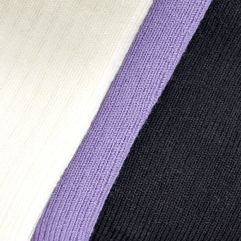 CONLEAD(コンリード) コットンリネンカレッジラインショートソックス COLLEGE 004