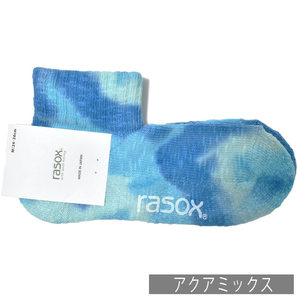 rasox(ラソックス) コットンタイダイアンクルソックス CA201AN01