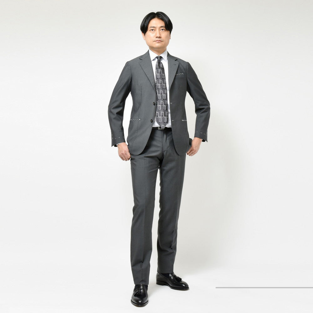 Alfonso Sirica(アルフォンソ シリカ) ウールモヘアピンヘッド3B1プリーツスーツ