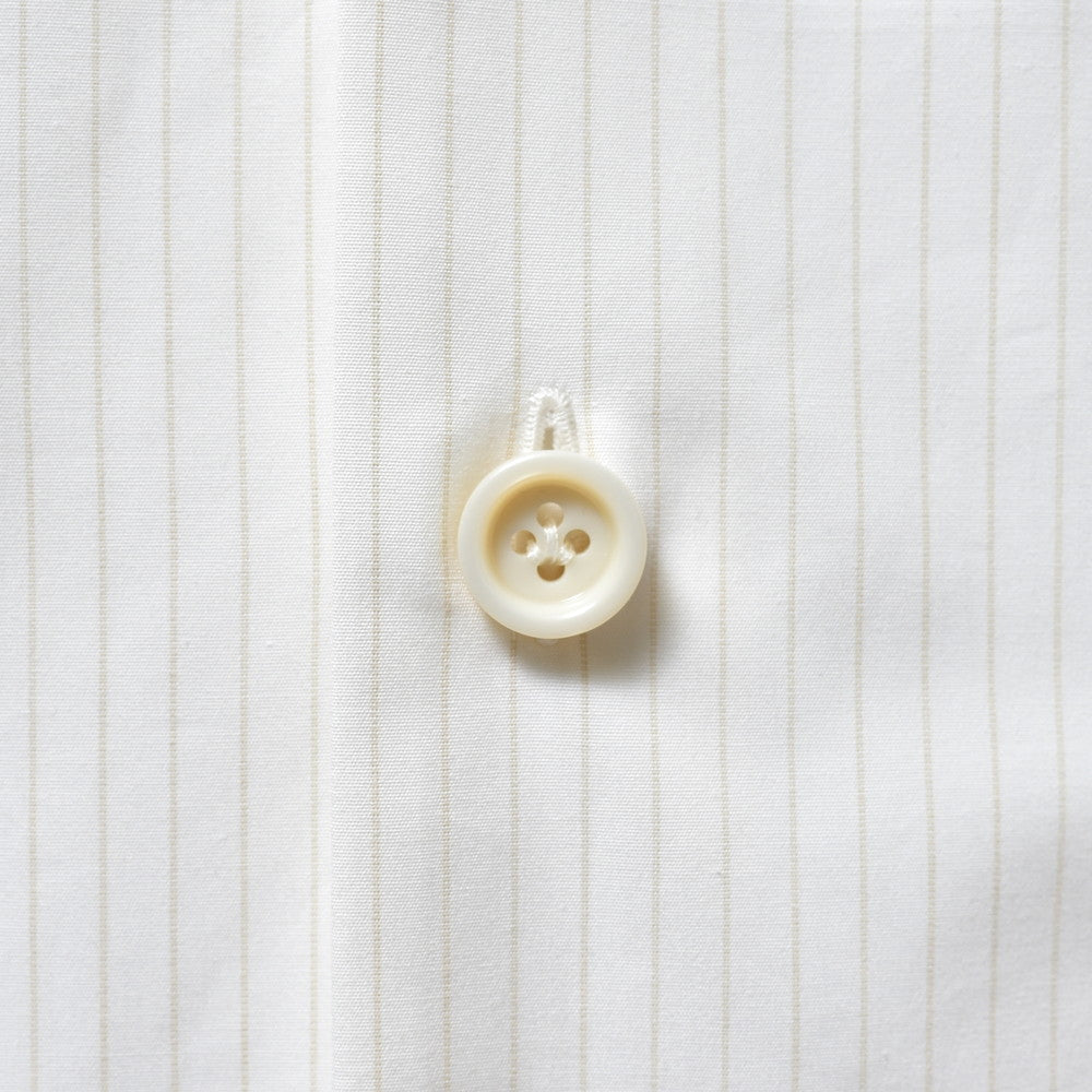 LARDINI(ラルディーニ) ABBAアバ コットンブロードストライプS/Sオープンカラーシャツ 1ABBA843