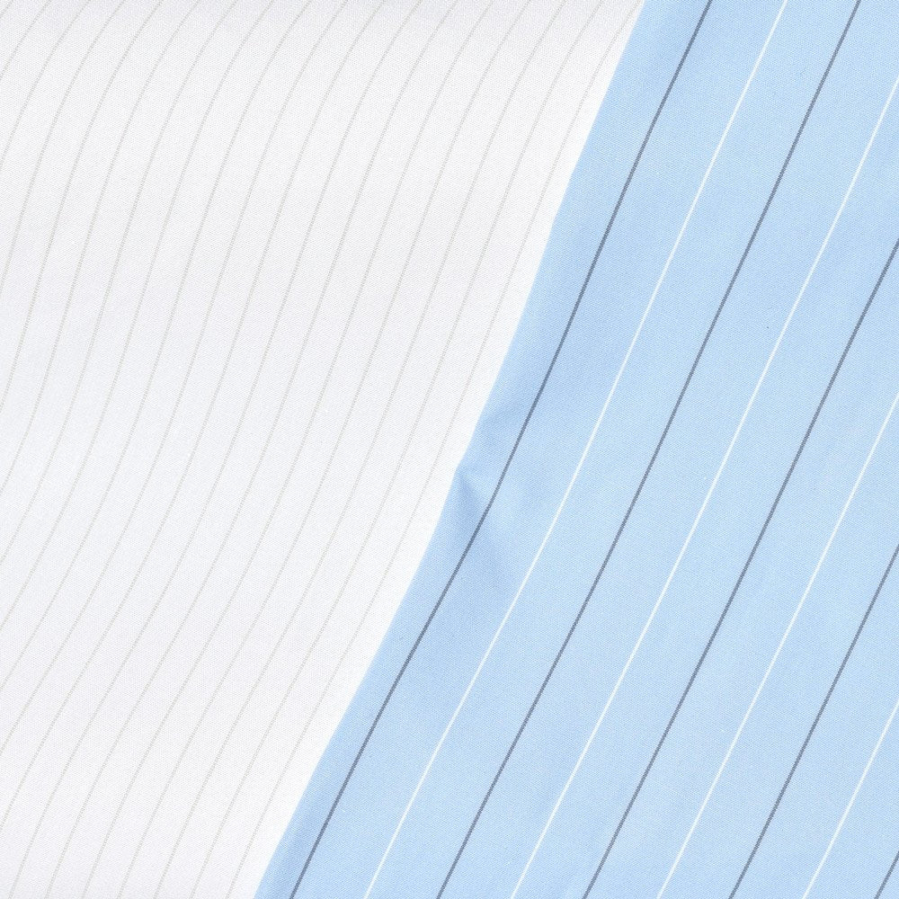 LARDINI(ラルディーニ) ABBAアバ コットンブロードストライプS/Sオープンカラーシャツ 1ABBA843