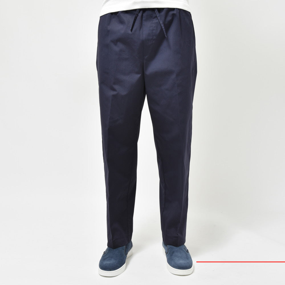 LARDINI(ラルディーニ) NARDOナルド コットンポプリンリラックステーパードシャーリングパンツ 3NARD0840