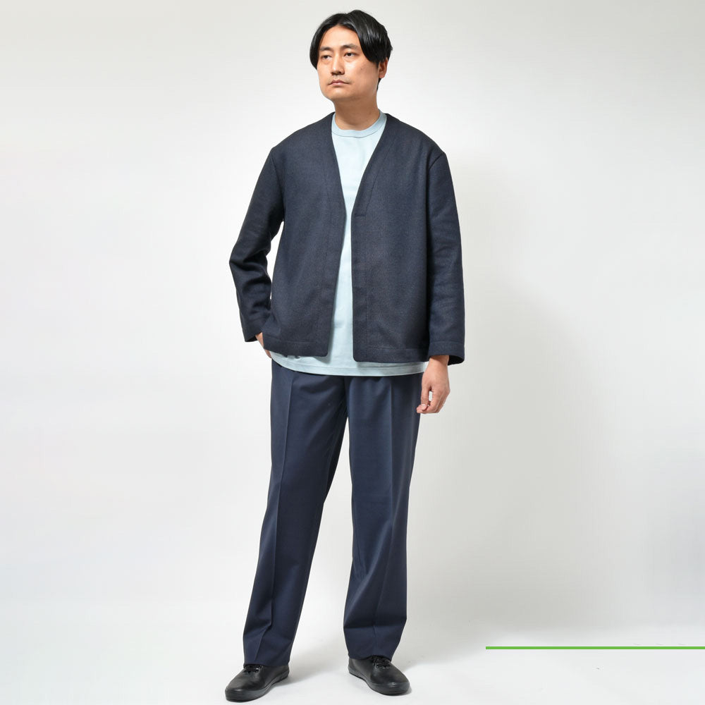 AMBELL(アンベル) ポリエステルシルクスラブツィードノーカラージャケット 00035(8)