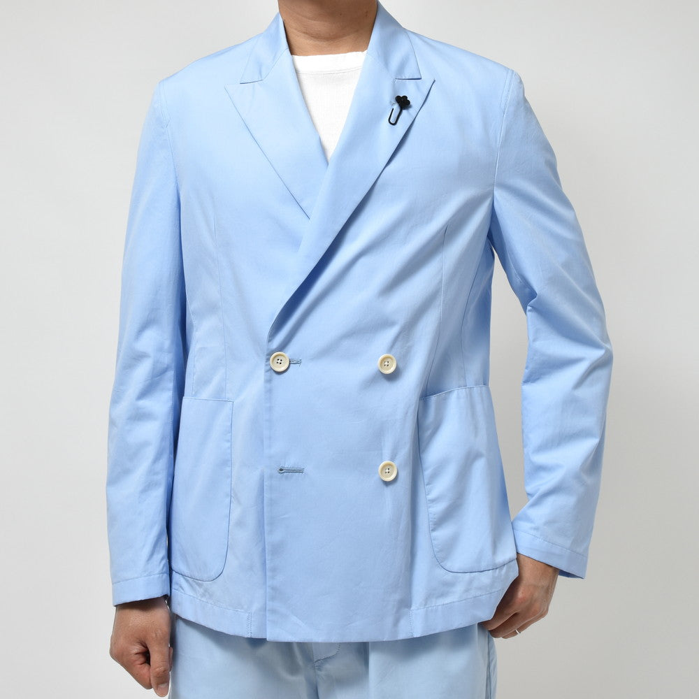 LARDINI(ラルディーニ) SANDサンド コットンポプリン4Bダブルシャツジャケット ASAND787/840